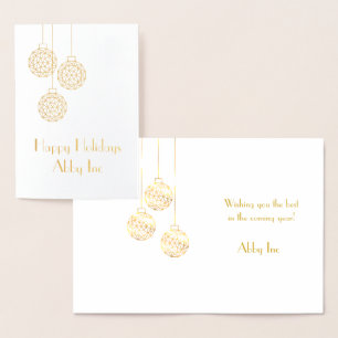 Tarjeta de vacaciones corporativa moderna en Relie