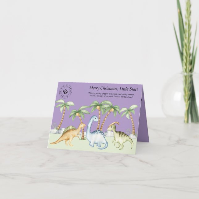 Tarjeta de vacaciones corporativa para niños – 202 (Anverso)