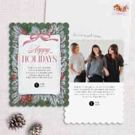 Tarjeta de vacaciones corporativa Pine & Bow pinta