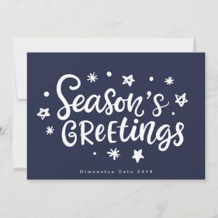 Tarjeta de vacaciones corporativa Seasons Greeting