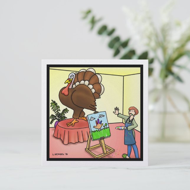 Tarjeta de vacaciones de Acción de Gracias (Anverso de pie)