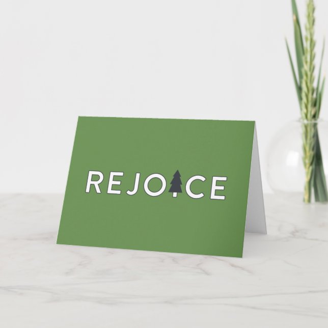 Tarjeta de vacaciones de alegría (Anverso)