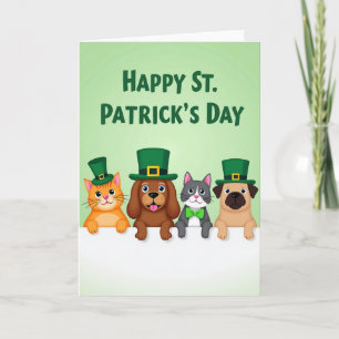 Tarjeta de vacaciones de amigos animales del día d