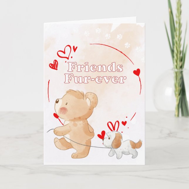 Tarjeta de vacaciones de amigos para toda la vida (Anverso)