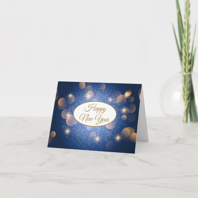 Tarjeta de vacaciones de Año Nuevo (Anverso)