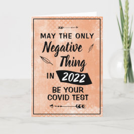 Tarjeta de vacaciones de Año Nuevo 2022