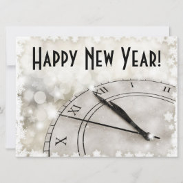 Tarjeta de vacaciones de Año Nuevo feliz