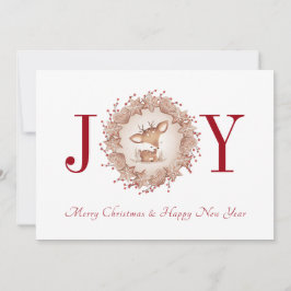 Tarjeta de vacaciones de año nuevo para los Navida