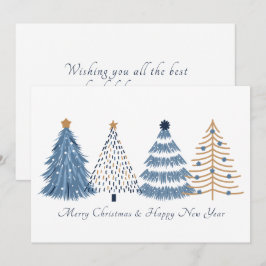 Tarjeta de vacaciones de Año Nuevo para Navidades 
