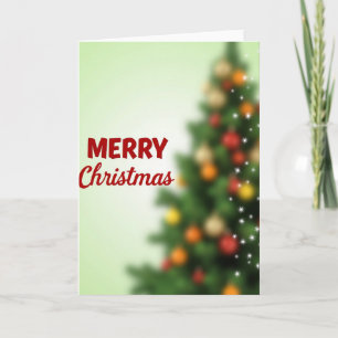 Tarjeta de vacaciones de árbol de Navidad alegre
