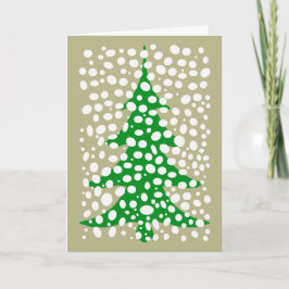Tarjeta de vacaciones de árbol de Navidad del desi