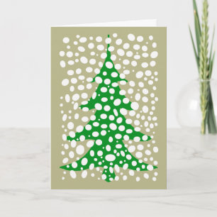 Tarjeta de vacaciones de árbol de Navidad del desi
