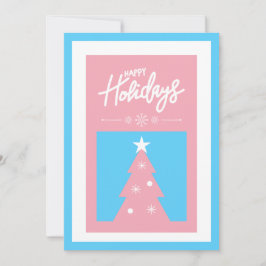 Tarjeta de vacaciones de árbol de Navidad transexu