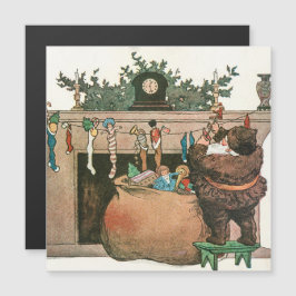 tarjeta de vacaciones de arte vintage para navidad