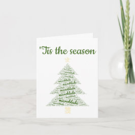 Tarjeta de vacaciones de artista de microcuchillas