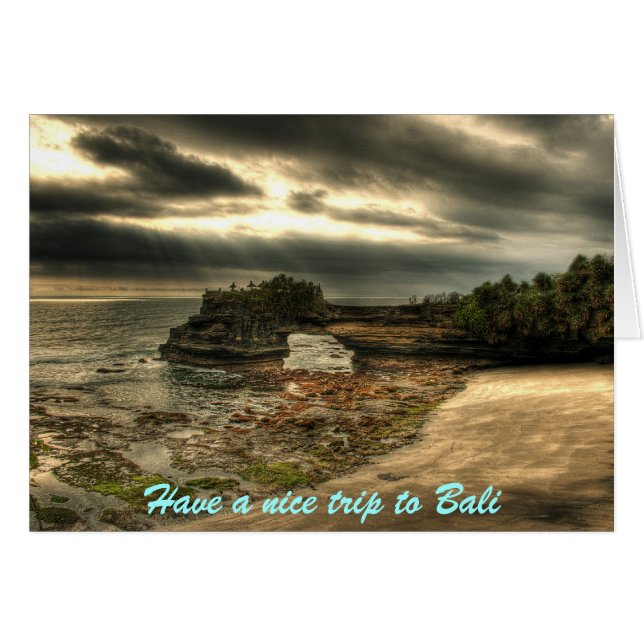 Tarjeta de vacaciones de Bali (Anverso (Horizontal))