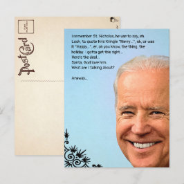 Tarjeta de vacaciones de Biden personalizable