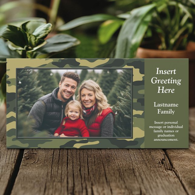 Tarjeta de vacaciones de bienvenida con fotos de c (Custom Photo Card)