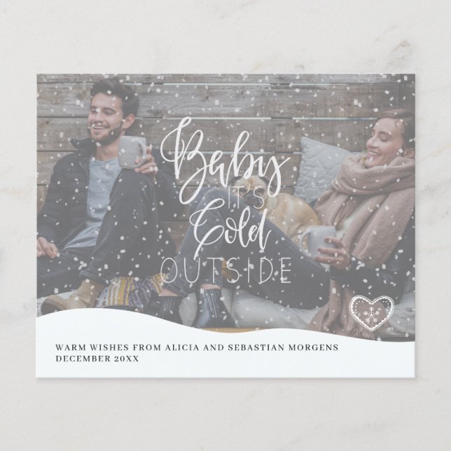 Tarjeta de vacaciones de bienvenida para Navidades (Anverso)