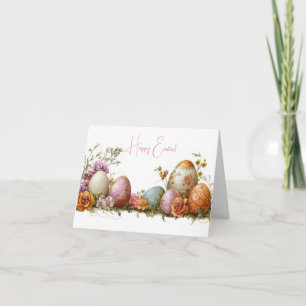 Tarjeta de vacaciones de bonito Watercolor Easter 