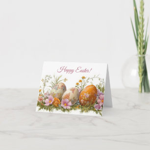 Tarjeta de vacaciones de bonito Watercolor Easter 