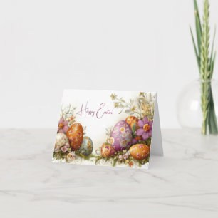 Tarjeta de vacaciones de bonito Watercolor Easter 