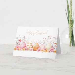 Tarjeta de vacaciones de bonito Watercolor Easter 