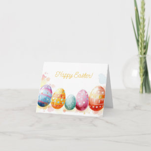 Tarjeta de vacaciones de bonito Watercolor Easter 