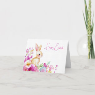 Tarjeta de vacaciones de bonito Watercolor Easter 