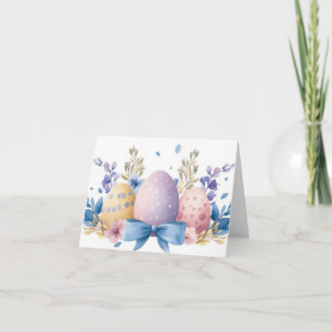 Tarjeta de vacaciones de bonito Watercolor Easter 