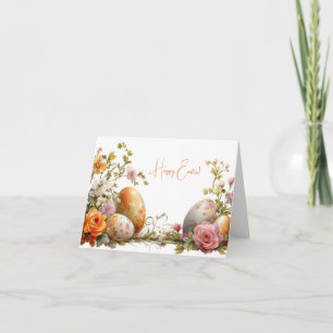 Tarjeta de vacaciones de bonito Watercolor Easter