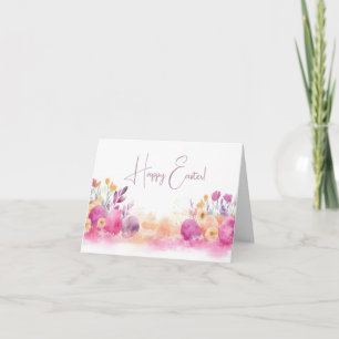 Tarjeta de vacaciones de bonito Watercolor Easter