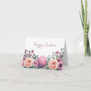 Tarjeta de vacaciones de bonito Watercolor Easter 