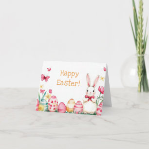 Tarjeta de vacaciones de bonito Watercolor Easter