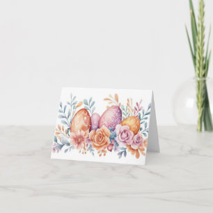 Tarjeta de vacaciones de bonito Watercolor Easter