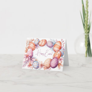 Tarjeta de vacaciones de bonito Watercolor Easter 