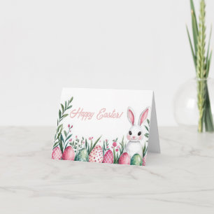 Tarjeta de vacaciones de bonito Watercolor Easter