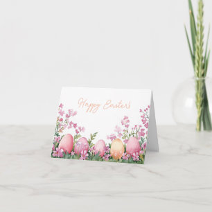 Tarjeta de vacaciones de bonito Watercolor Easter