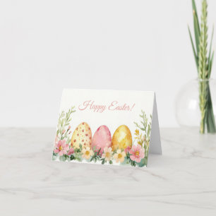 Tarjeta de vacaciones de bonito Watercolor Easter