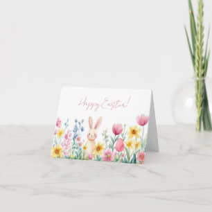 Tarjeta de vacaciones de bonito Watercolor Easter 