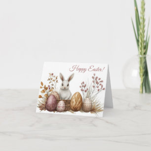 Tarjeta de vacaciones de bonito Watercolor Easter 