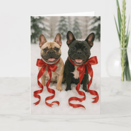 Tarjeta de vacaciones de Boston Terrier
