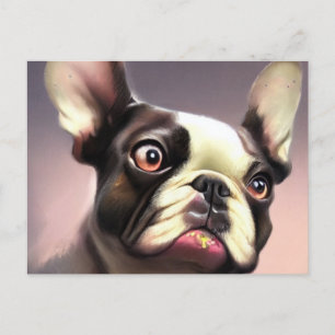 Tarjeta de vacaciones de Bulldog francés de regalo