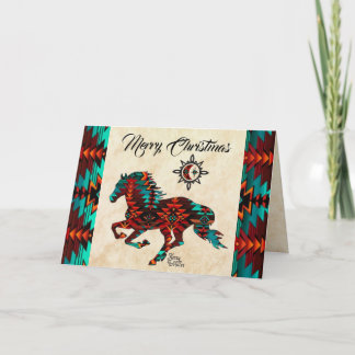 Tarjeta de vacaciones de caballo del suroeste