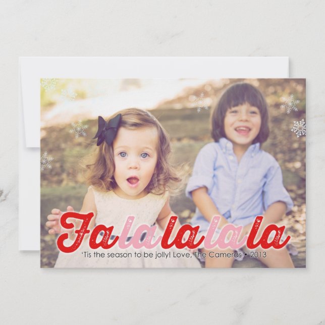 Tarjeta de vacaciones de cámara personalizado (Anverso)