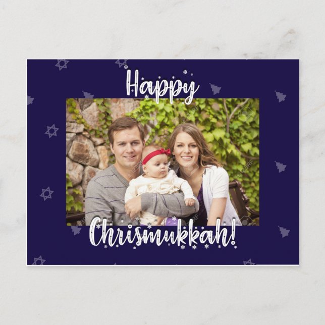 Tarjeta de vacaciones de Chrismukkah (Anverso)