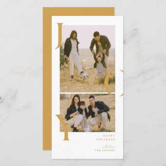 Tarjeta de vacaciones de collage de fotos 2 Minima