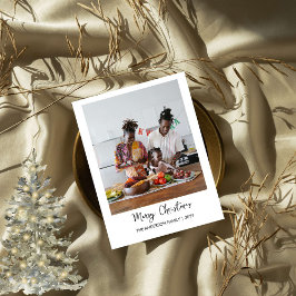 Tarjeta de vacaciones de collage de fotos minimali