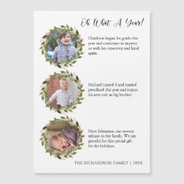 Tarjeta de vacaciones de Collage de fotos What a Y