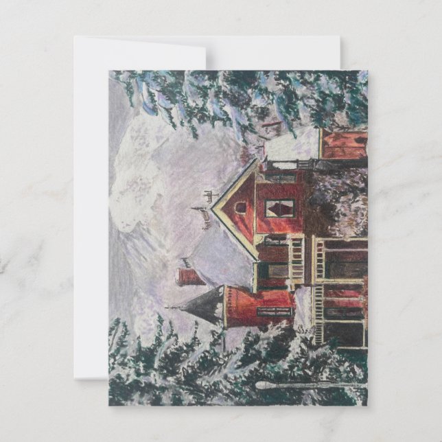 Tarjeta de vacaciones de Colorado B & B Flat (Anverso)